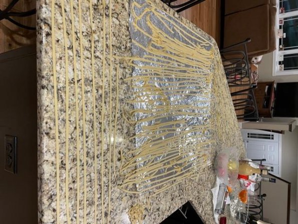 Handmade fettuccine Noodles
